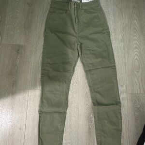 LOFT Olive Green Skinny Jeans